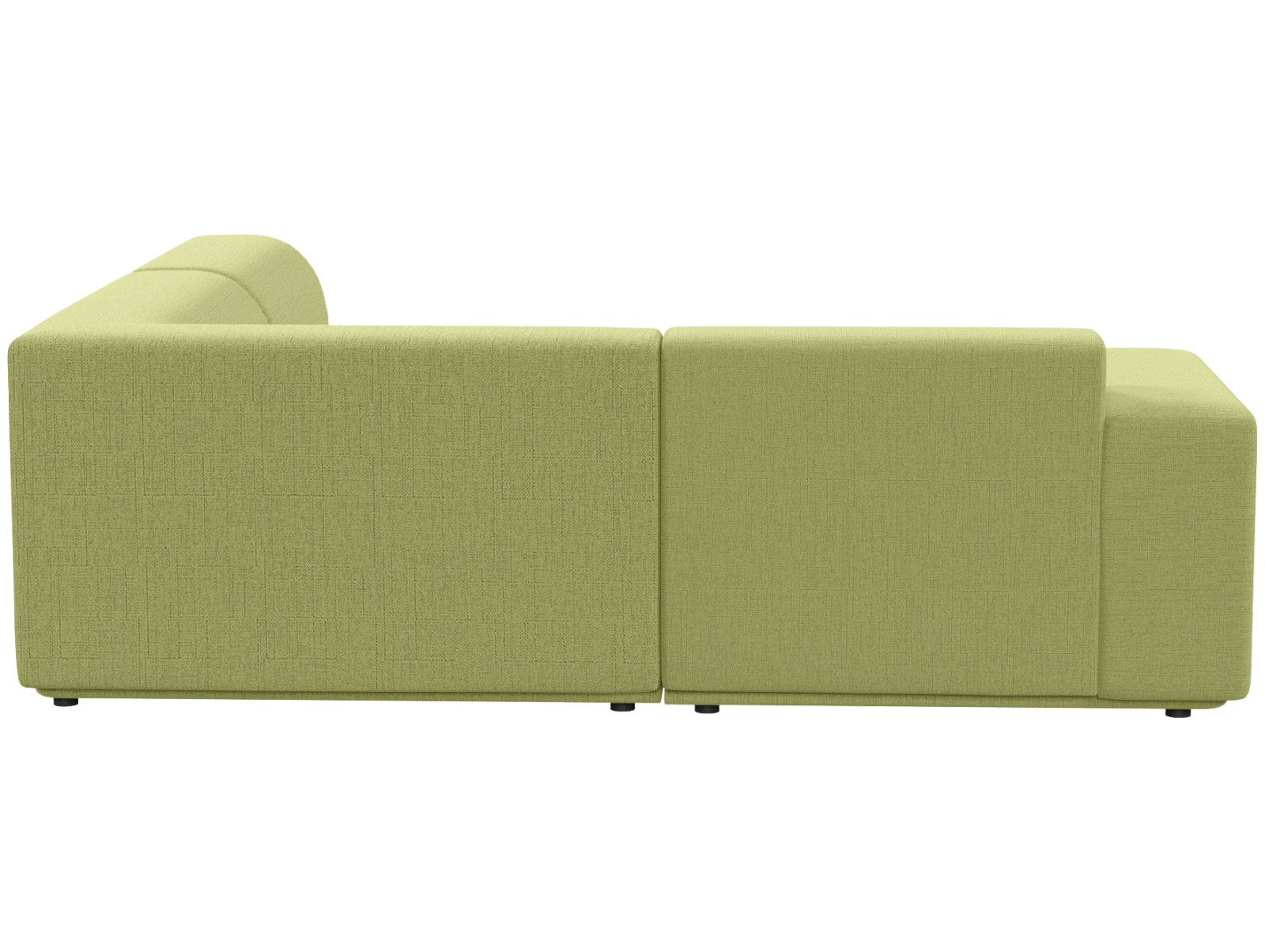 Кресло модуль Портулак серое, вид сзади