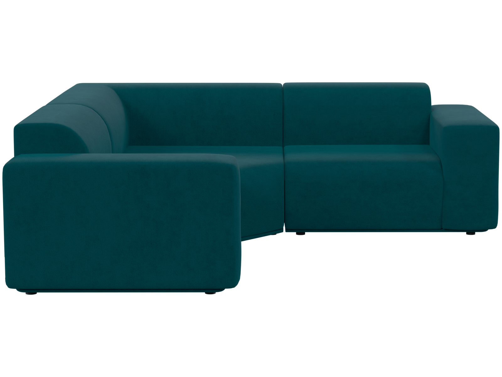 Двухместный диван Айбиш серое, вид полубоком