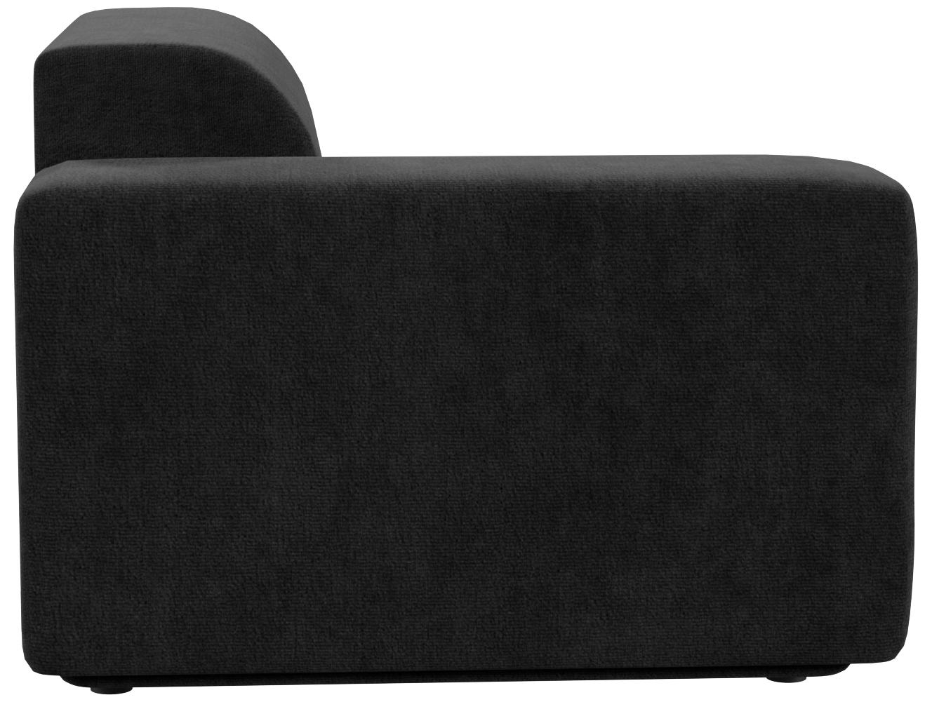 Кресло модуль Тайль серое, вид полубоком