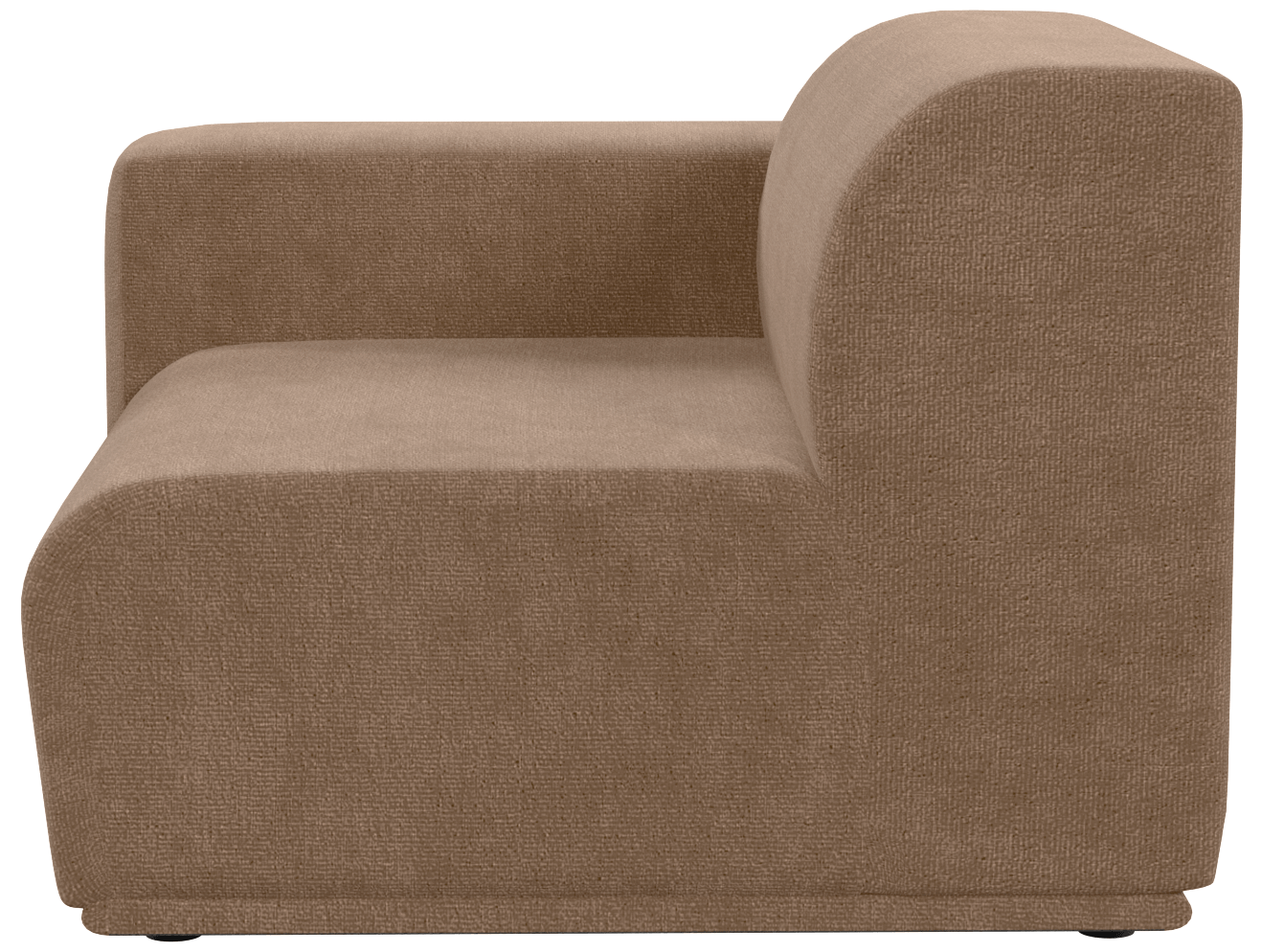 Кресло модуль Тайль серое, вид сзади