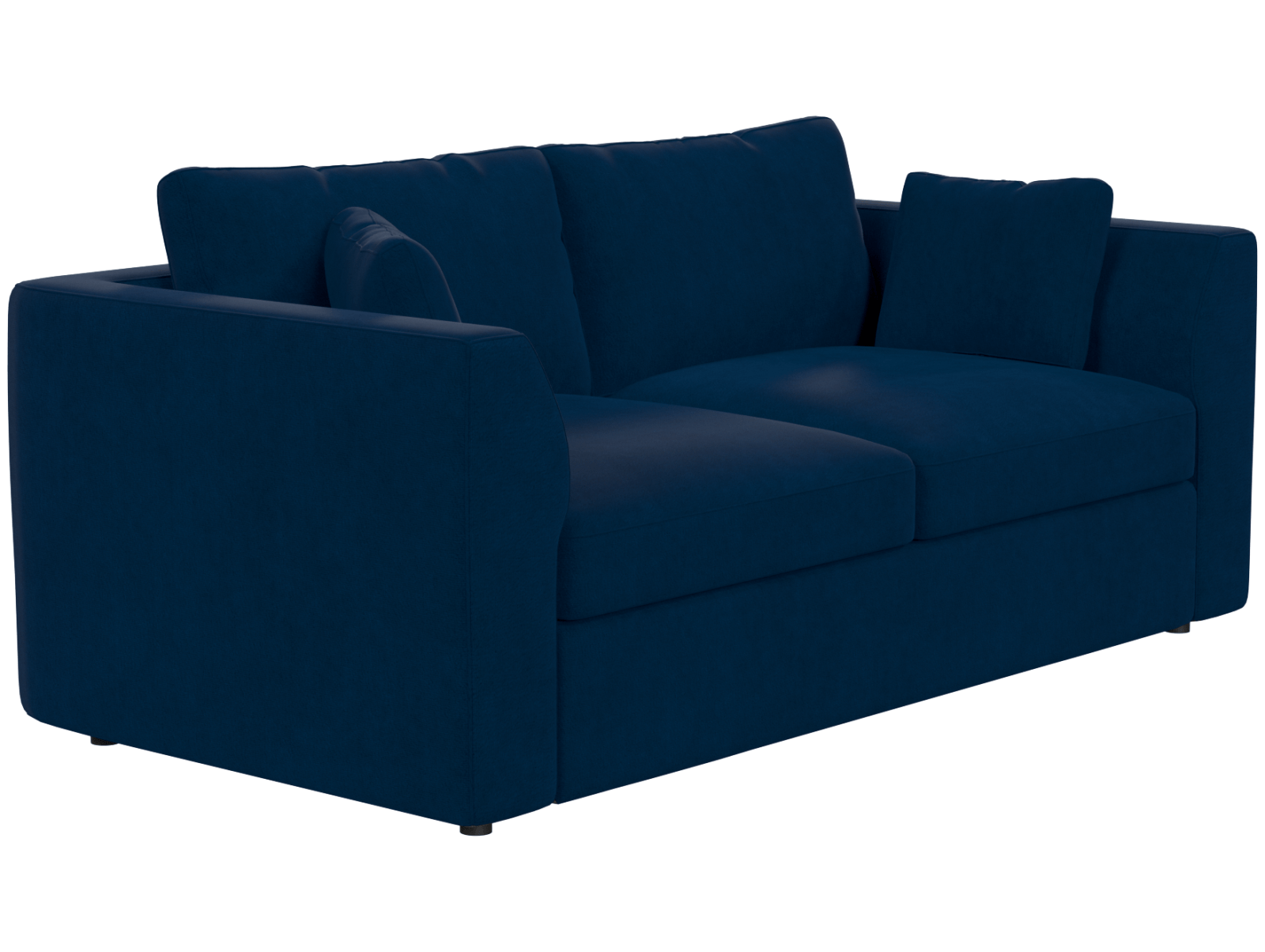 Двухместный диван Бальт серое, вид полубоком