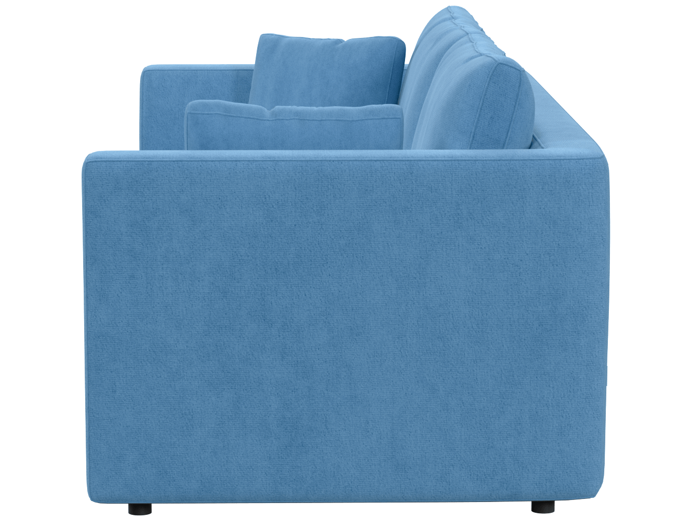 Двухместный диван Бальт серое, вид сзади