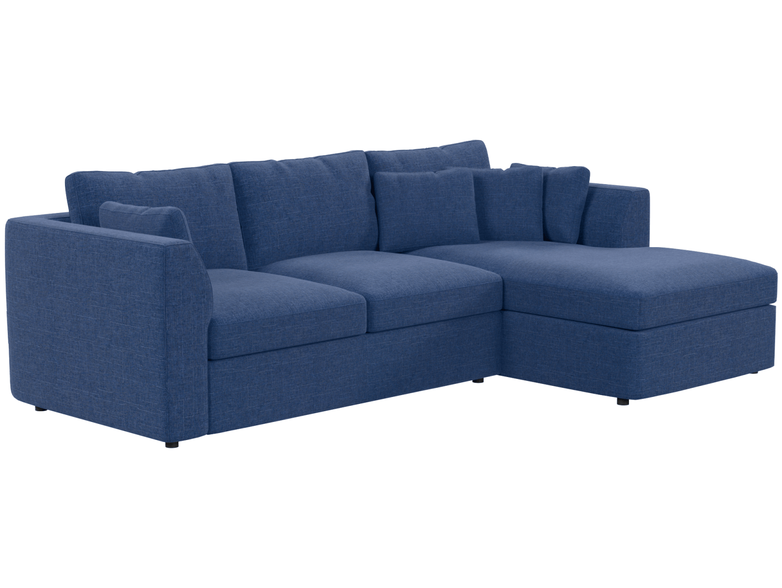 Кресло модуль Портулак серое, вид полубоком