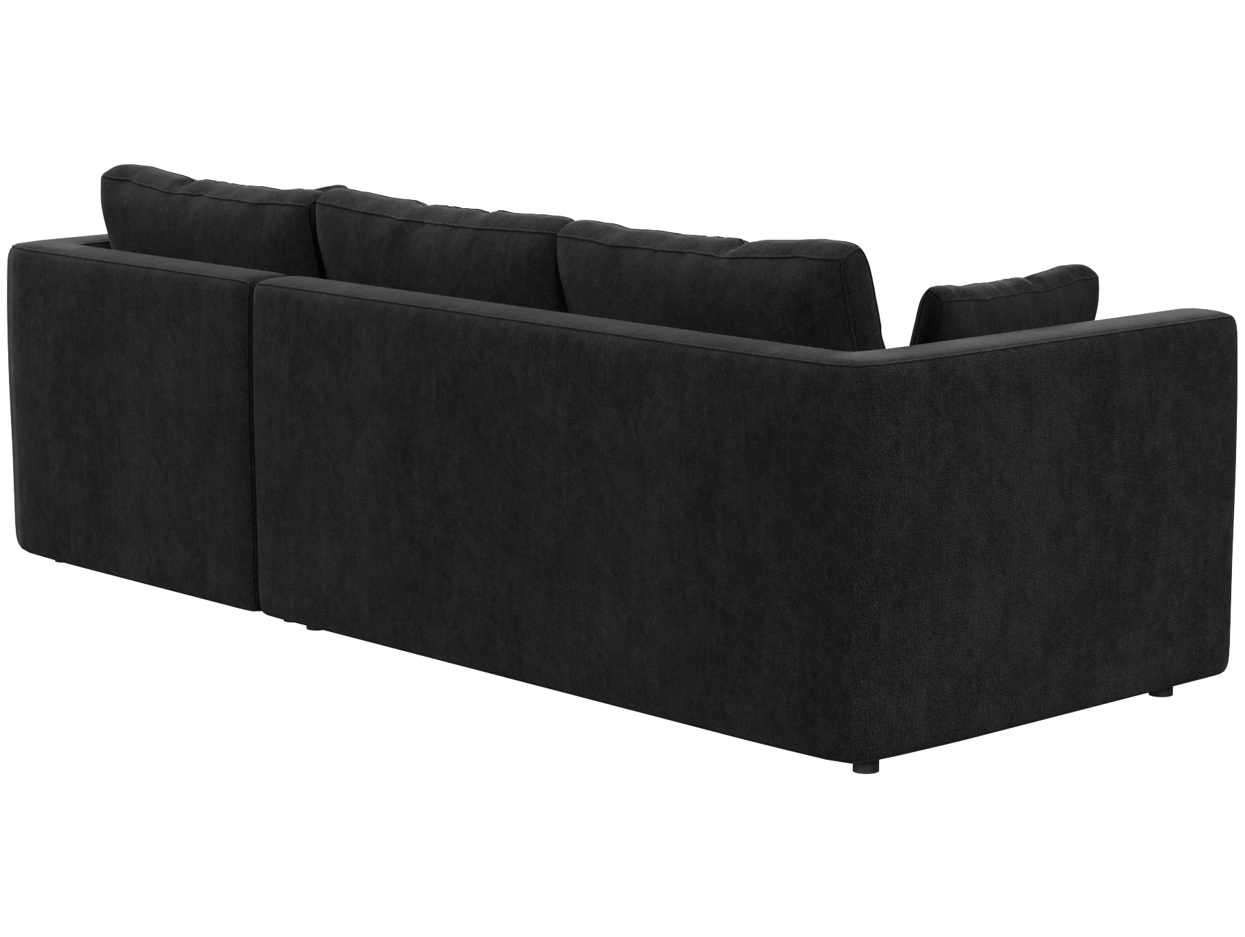 Кресло модуль Портулак серое, вид сзади