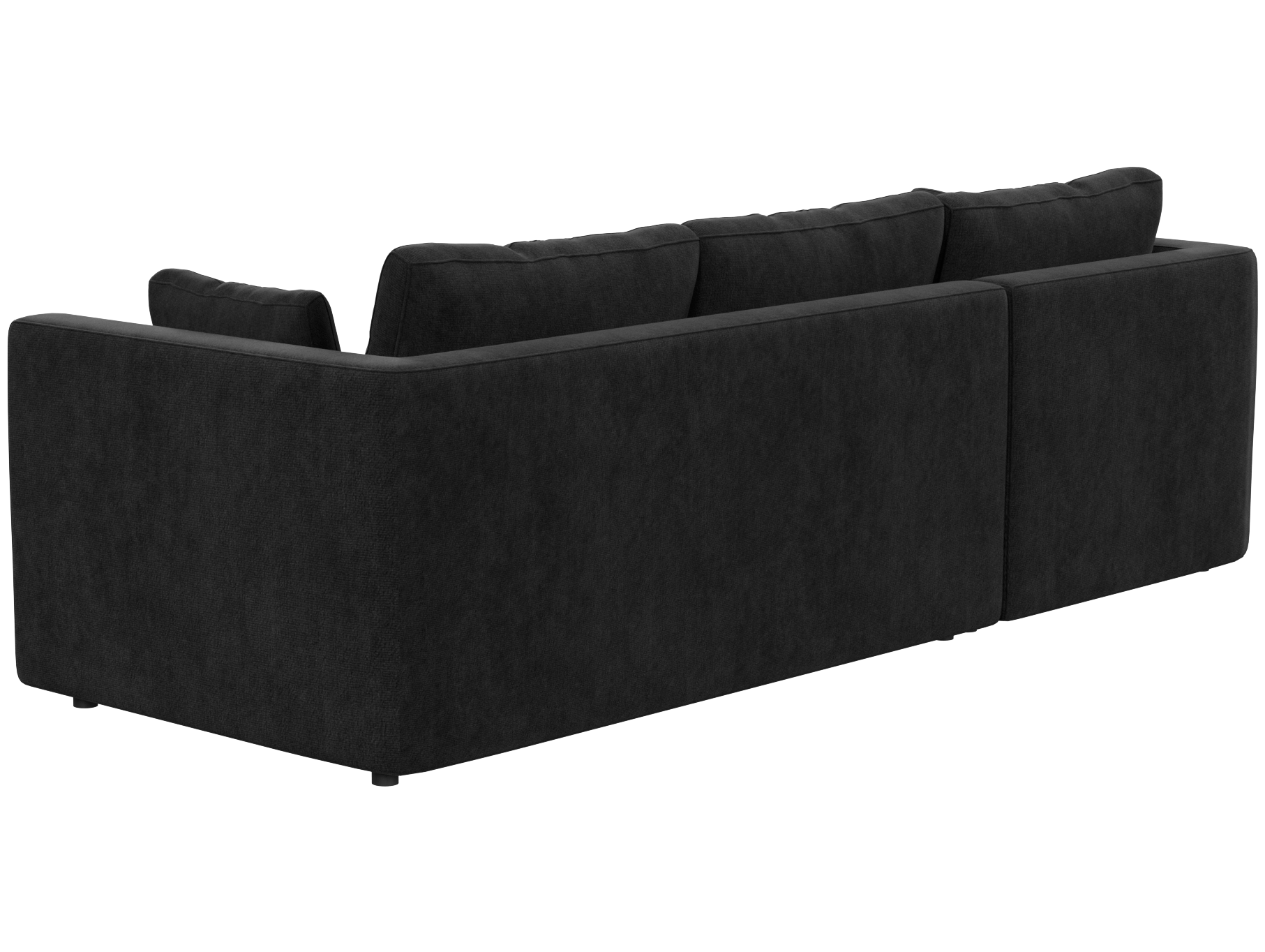 Кресло модуль Портулак серое, вид сзади