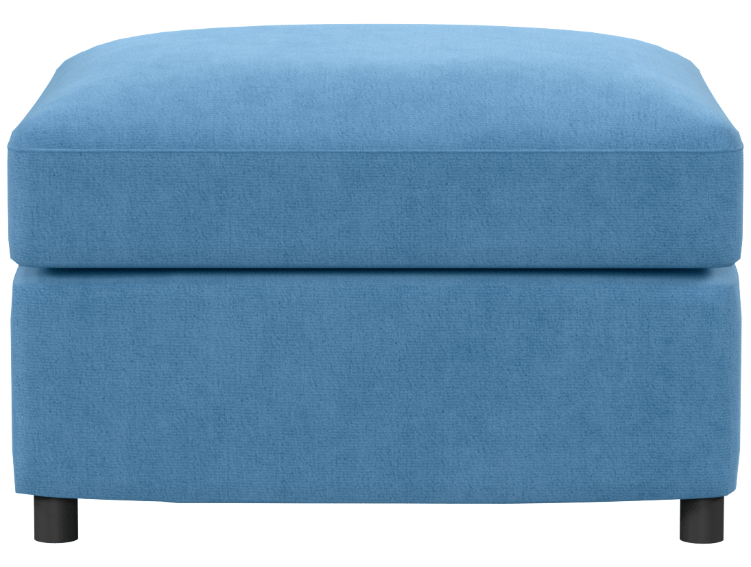 Двухместный тканевый диван Кларке серое, вид спереди