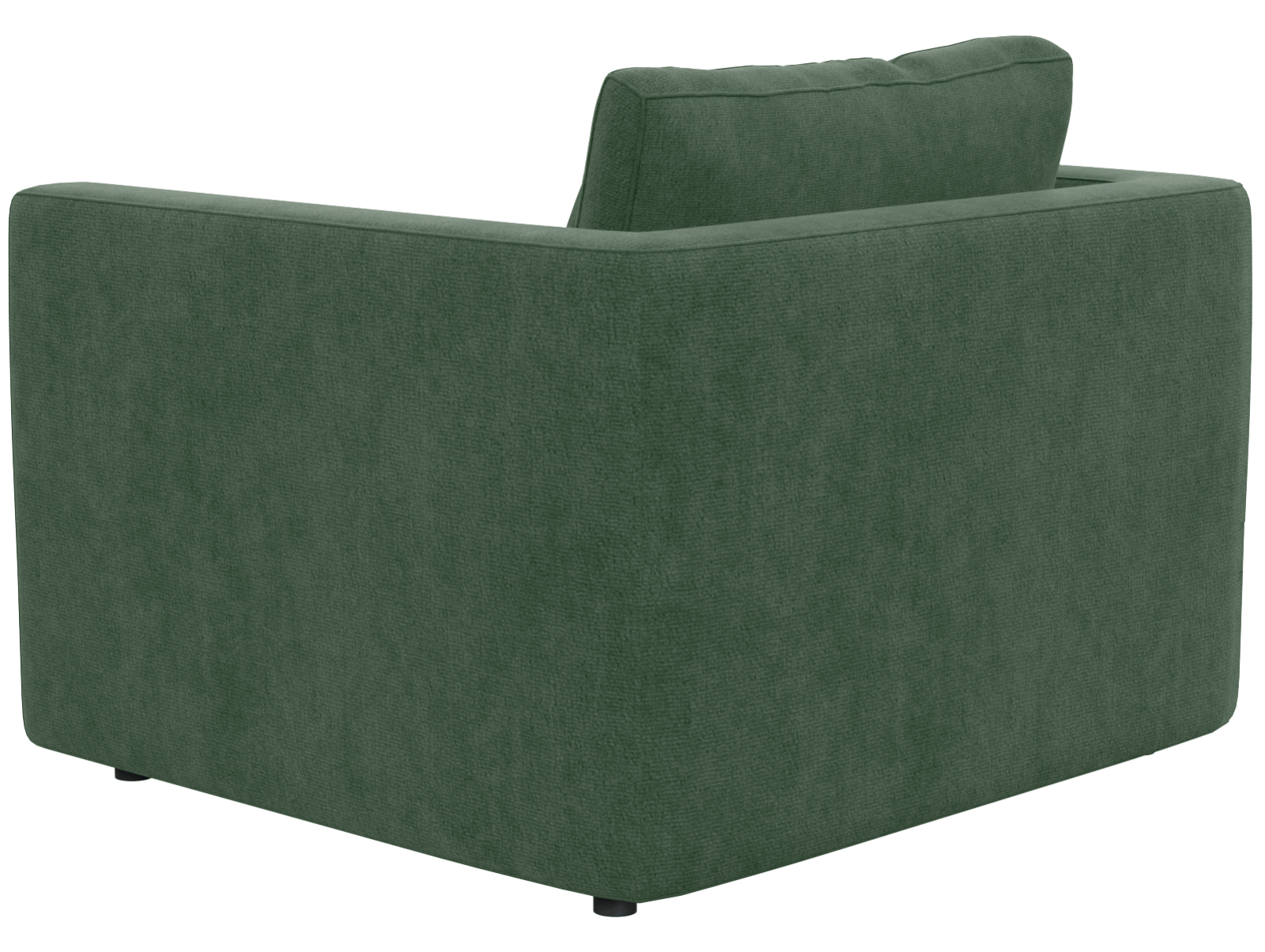 Двухместный тканевый диван Кларке серое, вид боком