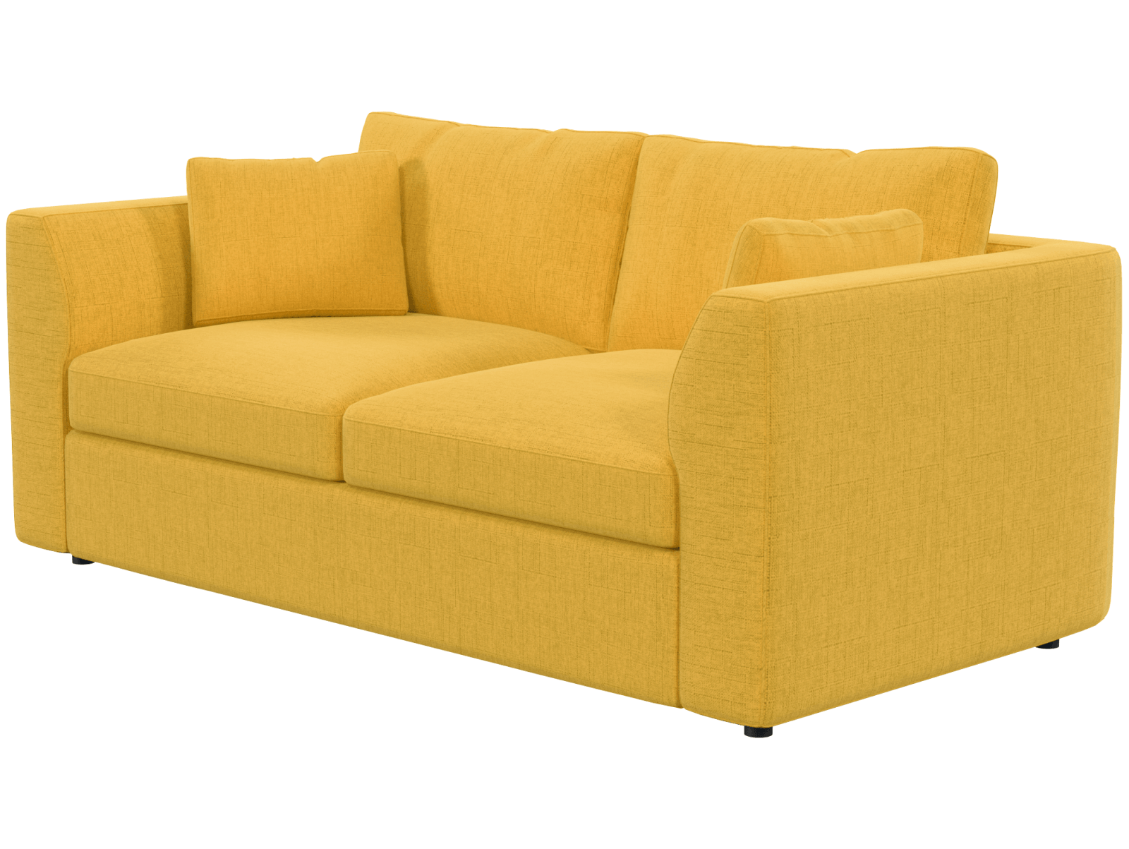 Двухместный диван Бальт серое, вид сзади