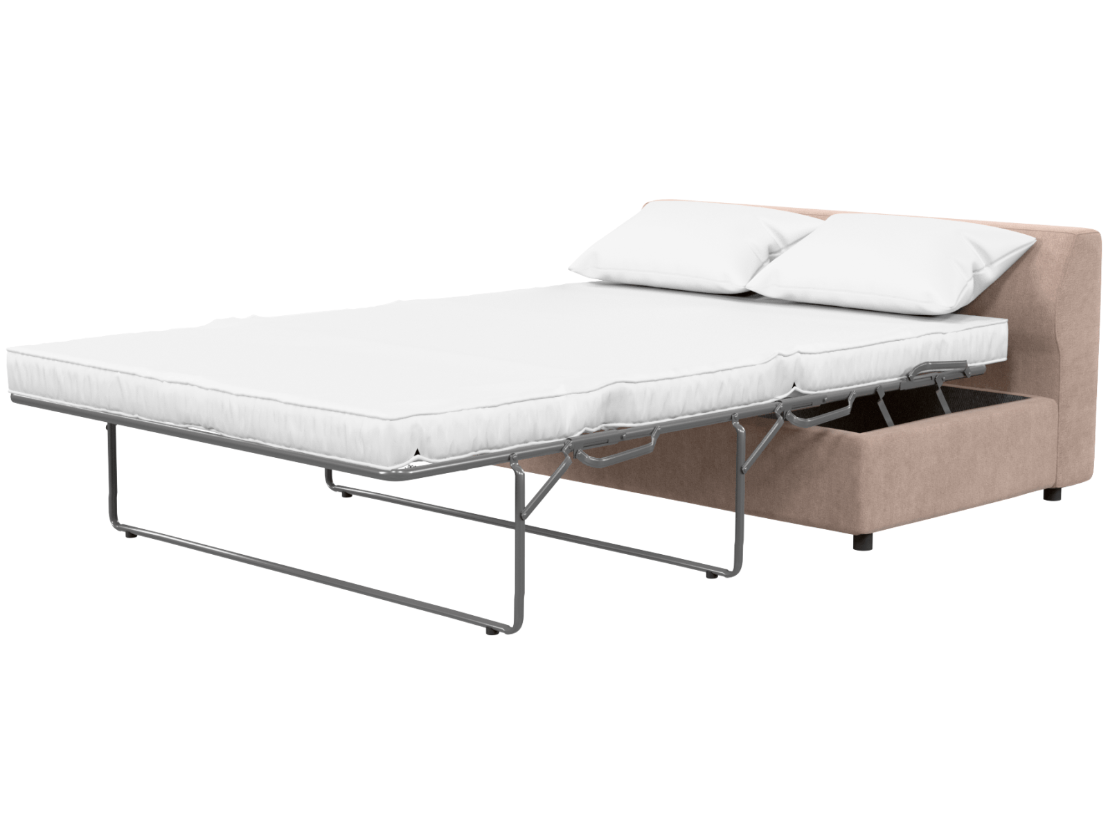 Двухместный диван Бальт серое, вид полубоком