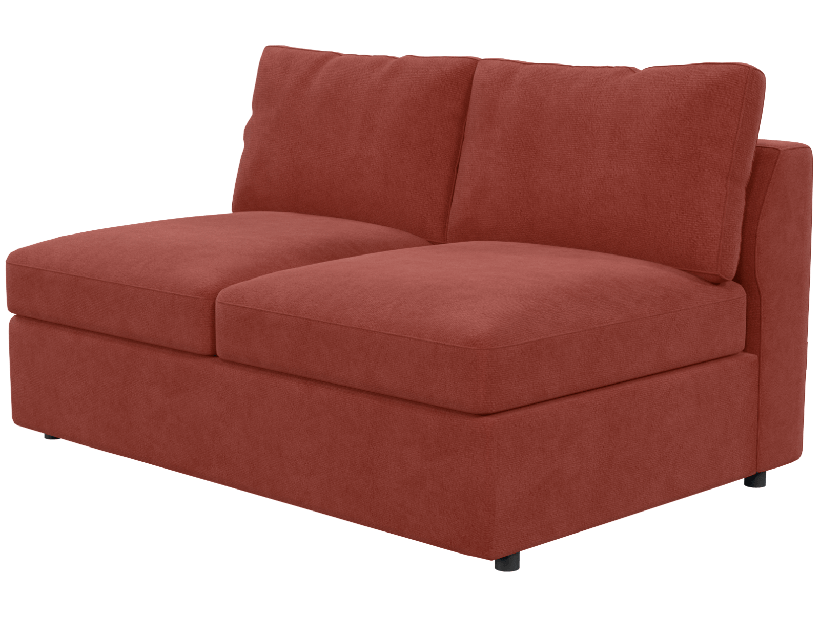 Двухместный диван Бальт серое, вид боком