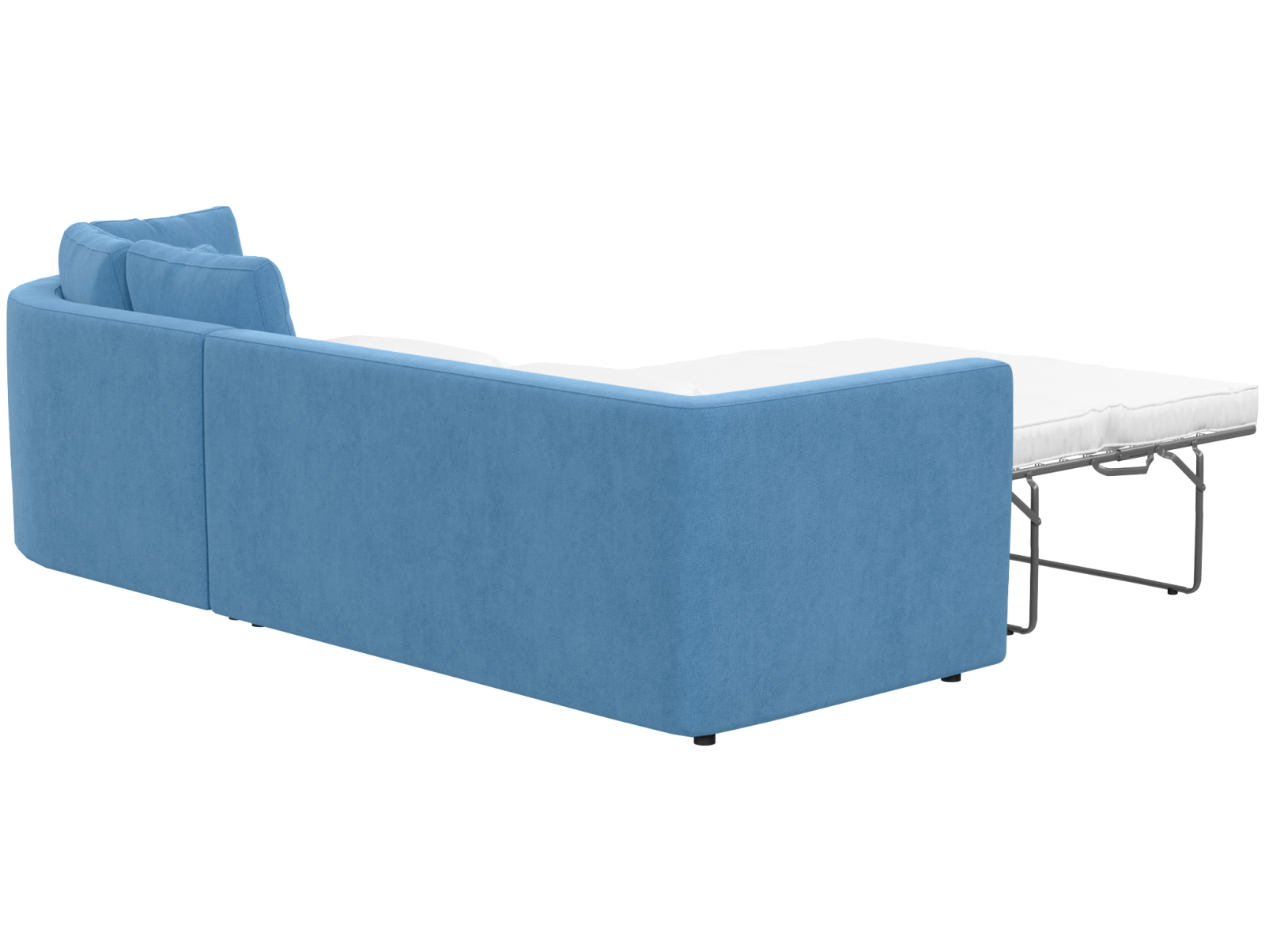 Диван угловой радиусный раскладной Бэфри, вид сзади