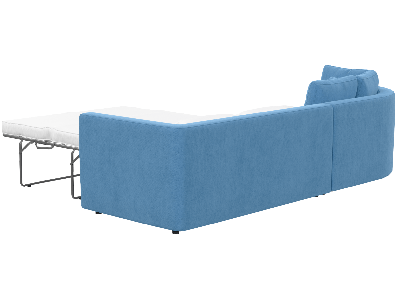 Диван угловой радиусный раскладной Бэфри, вид сзади