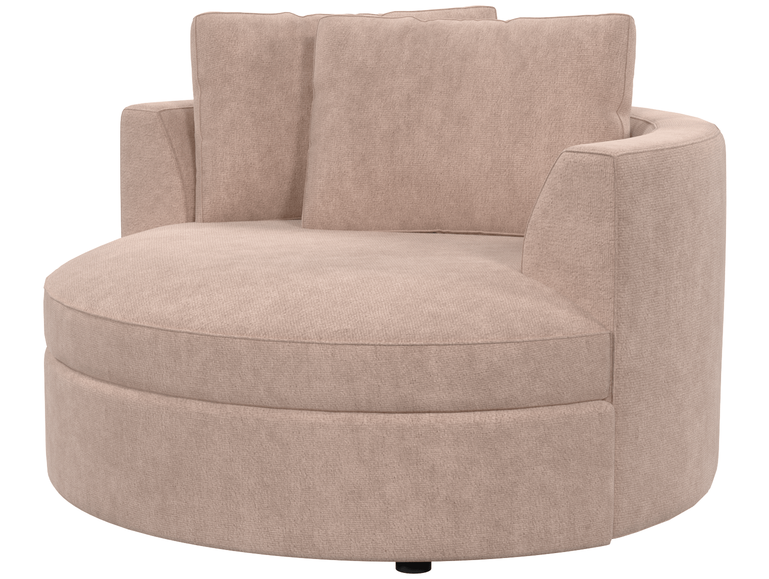 Двухместный тканевый диван Кларке серое, вид боком