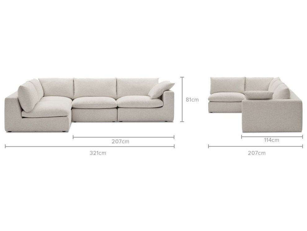 Габаритные размеры кресла модуль Портулак