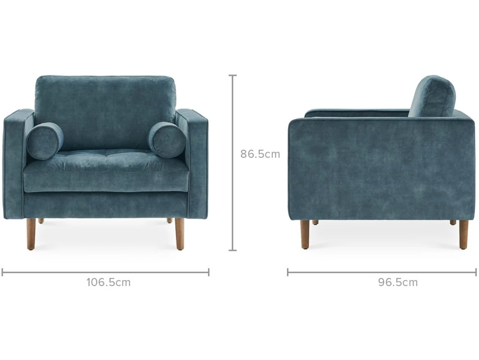 Габаритные размеры кресла модуль Портулак