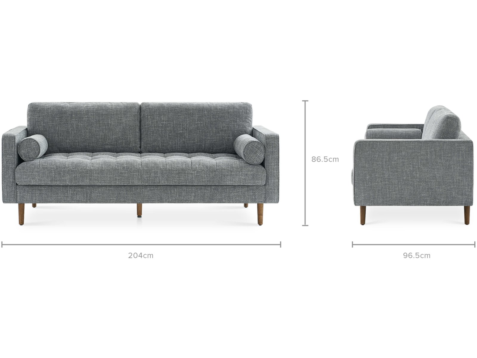 Габаритные размеры кресла модуль Портулак