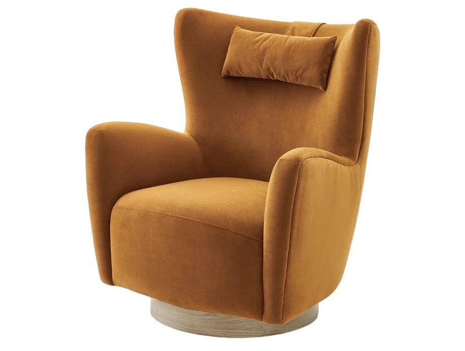 Двухместный тканевый диван Кларке серое, вид спереди